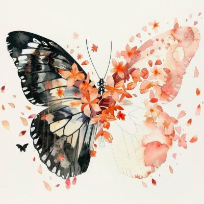 Illustration papillon aquarelle 23 2151414010